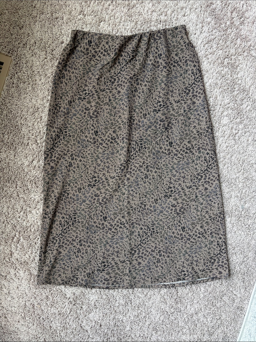 A New Day Animal-Print Midi Skirt